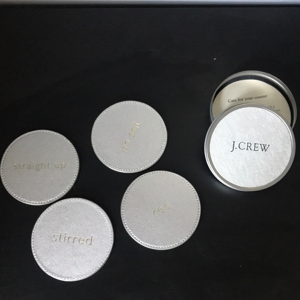 🍸 J. Crew Drink Coasters 🍷